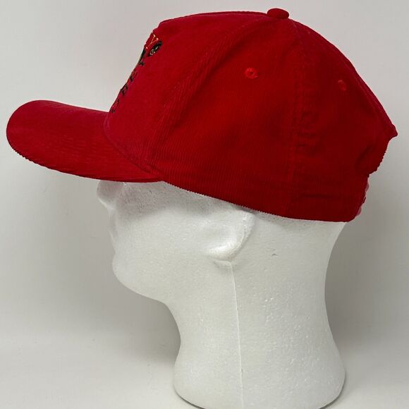 Obey Clothing OG Corduroy Hat Baseball Cap Shepard Fairey Graffiti Snapback Red - Picture 6 of 9